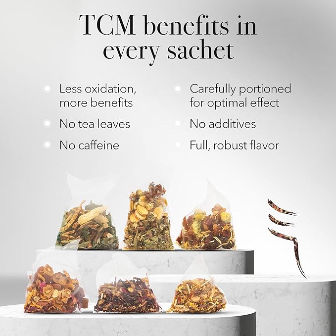 qìsane Organic Hibiscus Tea Bags with Mandarin Peel - Loose Leaf Hibiscus Tea, Organic Licorice Root, Cassia Seeds - Tangy Citrus Flavor to Help Support Strain and Tension - 10 sachets (~30 cups)