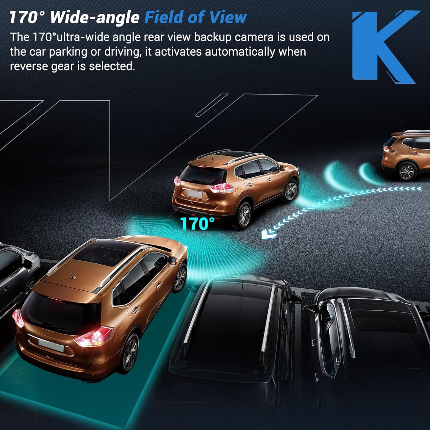 Rear View Backup Camera Compatible with Dodge Journey 2011-2020 Park Assist Camera Replaces# 56054158AB 56054158AC 56054158AD 56054158AE 56054158AF