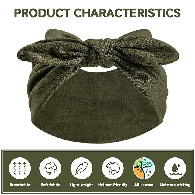 S&N Remille Wide Headbands for Women, Large Hairband, Elastic Non-Slip Headband Twist Knotted Accessories, Yoga Workout Vintage Hair 3 Pack (Multi-colored-3)