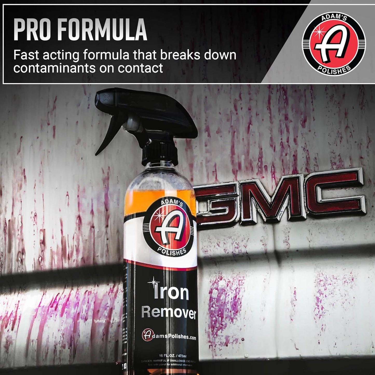 Adam's Iron Remover (5 Gallon) - Iron Out Fallout & Rust Remover Spray for Car Detailing On Automotive, Motorcycle, RV, Boat Paint Wheels or Metal - Use Before Clay Bar, Car Wax or Car Wash