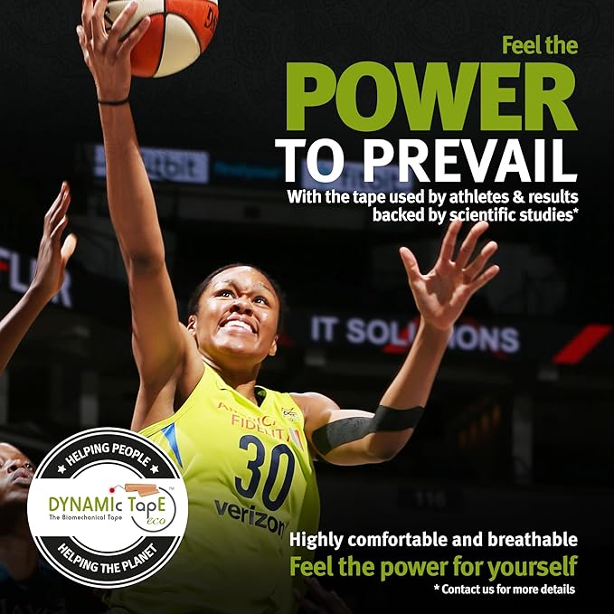 Dynamic Tape Eco | Biomechanical Adhesive Tape | Physio Tape for Knee, Ankle, Shoulder, Leg, Muscle Support | Sports Tape for Football, Rugby, Ideal for Athletes |Grey & Black - 2" (1)