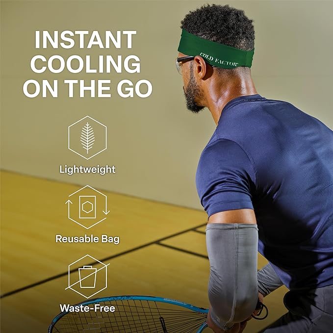 COLD FACTOR Instant Cooling Headband 3 Pack | Advanced Evaporative Comfort for Sports & Outdoor | UPF 50+ Protection | Long-Lasting Coolness | Ideal for Fitness, Hiking, Yoga, & Running