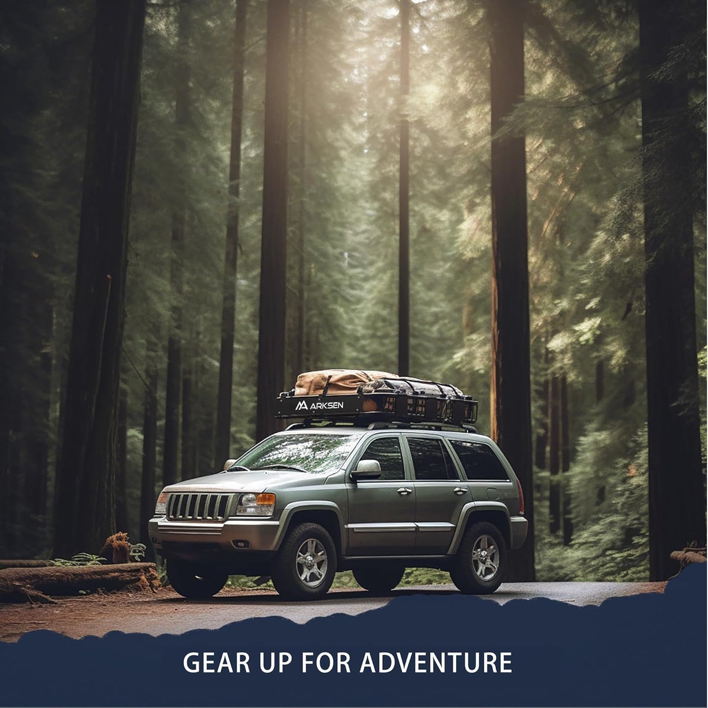 ARKSEN 84 x 39 x 6 Inch Universal 150LB Heavy Duty Roof Rack Cargo with Extension Car Top Luggage Holder Carrier Basket for SUV, Truck, & Car Steel Construction