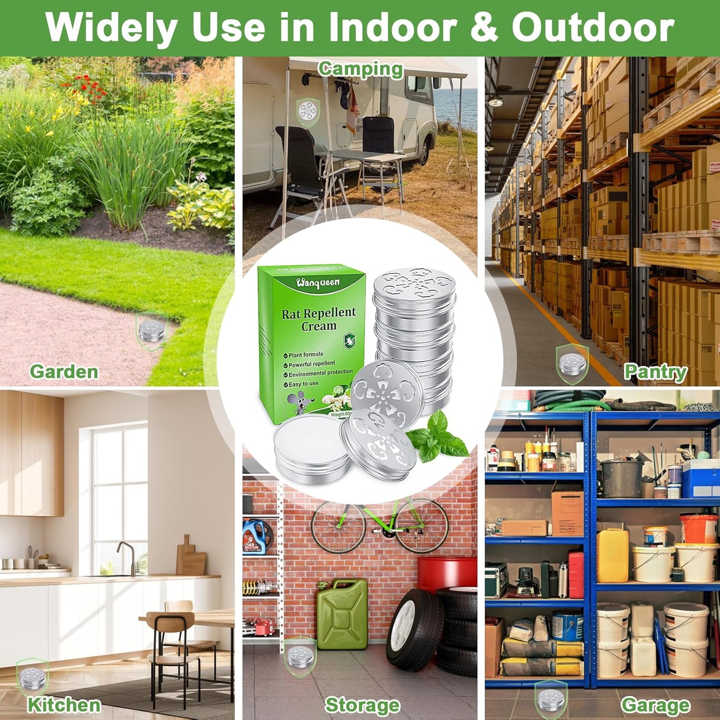 6 Pack Mouse Repellent for Car Engines, Peppermint Oil to Repel Mice and Rats, Mouse Repellent Keep Rodents Out of Car Rat Repellent for House Mice Repellent Outdoor