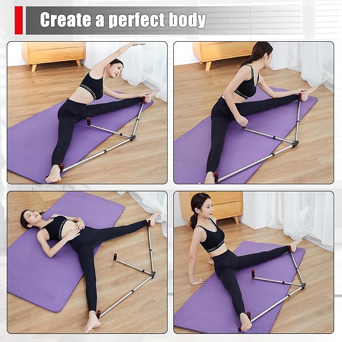 Leg Stretcher，300lbs Leg Stretcher Split Machine,for Flexibility Heavy Duty Leg Stretching Equipment Stretching Training Machine Split Leg Training for Home Yoga Dance Gym