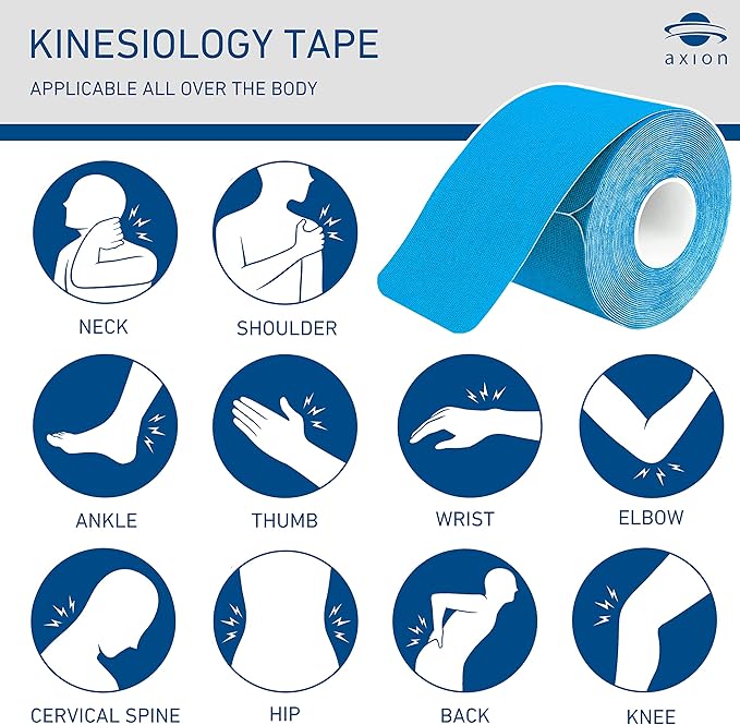 Kinesiology Tapes PRECUT Mix Set | 60 Pre-Cut Multicolored Sport Tape Strips 10 x 2 in - on 3 Rolls | Waterproof • Skin-Friendly • Elastic | Kinesiology Tapes Ideal for Sports