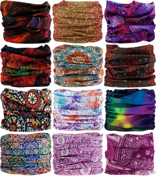 Headband Neck Gaiter Head Wrap Headwear Face Mask Magic Scarf Bandana for Men and Women