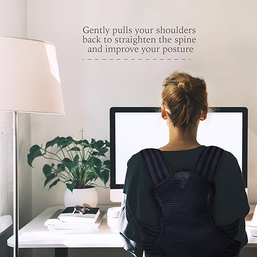 Adjustable Posture Corrector, Back Brace, Posture Trainer, Scoliosis and Hunchback Correction, Back Pain, Spine Corrector (Medium) (Medium)