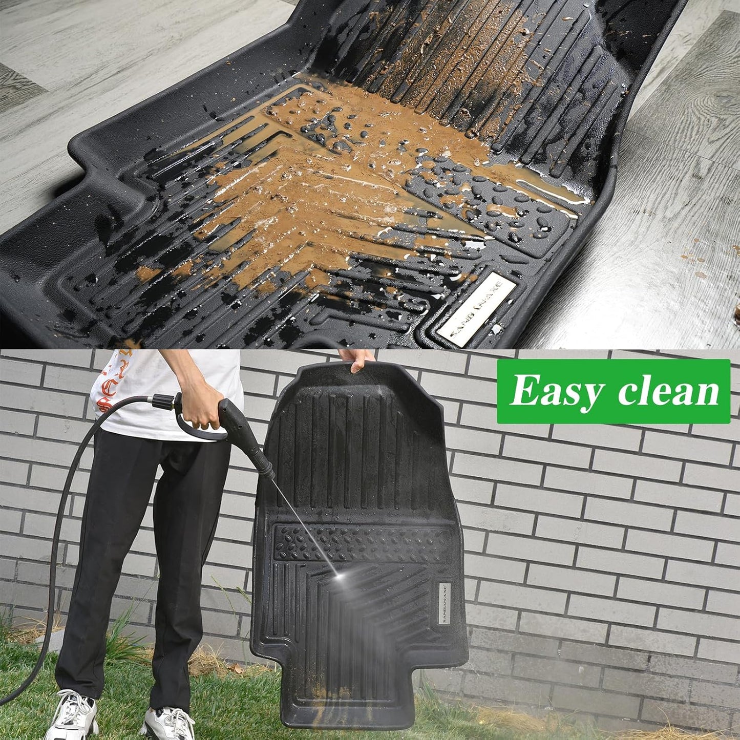 Floor Liners for 2025 Acura ADX TPE All Weather Protection 1st & 2nd Row Car Floor Mats 2025 ADX Accessories-Black