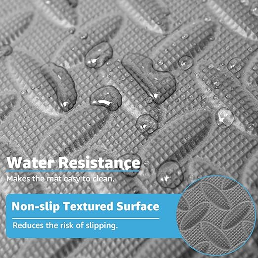 Art3d 48 Sq.Ft Eva Puzzle Exercise Mats, 24"x24" x 1/2" Thick Foam Interlocking Tiles for Flooring, Workout, Gym Equipments, Pack of 12, Grey