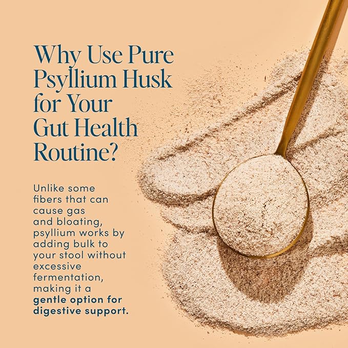 Psyllium Husk Fiber Lemonade 20 Count Travel Packs (6g Per Packet) - Psyllium Husk Powder for Digestive Health & Bloating Relief, Gluten Free, Sugar Free Prebiotic Fiber Powder, Non-GMO Supplement