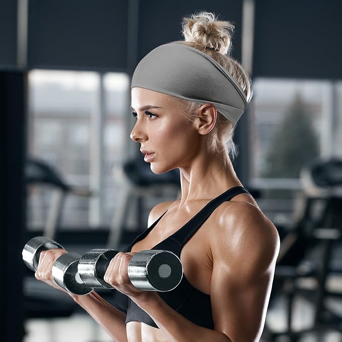 Women's Workout Headbands Non Slip Sport Sweatbands Yoga Hairbands for Travel Fitness Athletic Elastic Moisture Wicking for Girls
