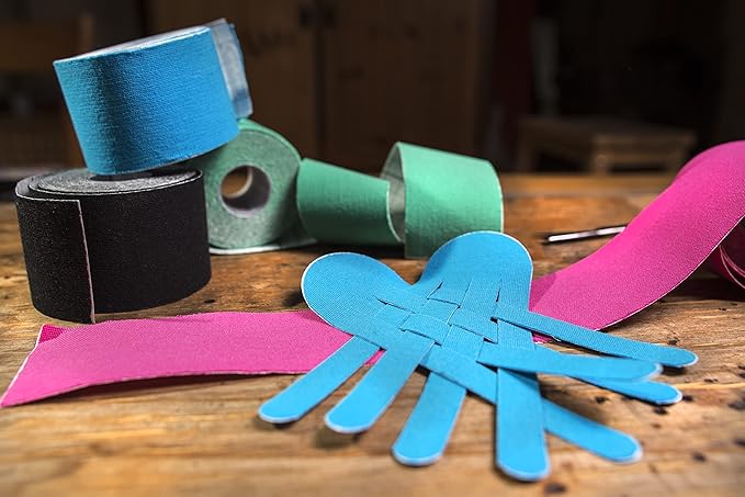 3 Rolls I Uncut I Kinesiology Tape (2 in x 16.4 ft per roll) I Premium Quality I Ideal Support for Joints and Muscles (Stretchable, Breathable & Hypoallergenic) (3 Pack, Purple)