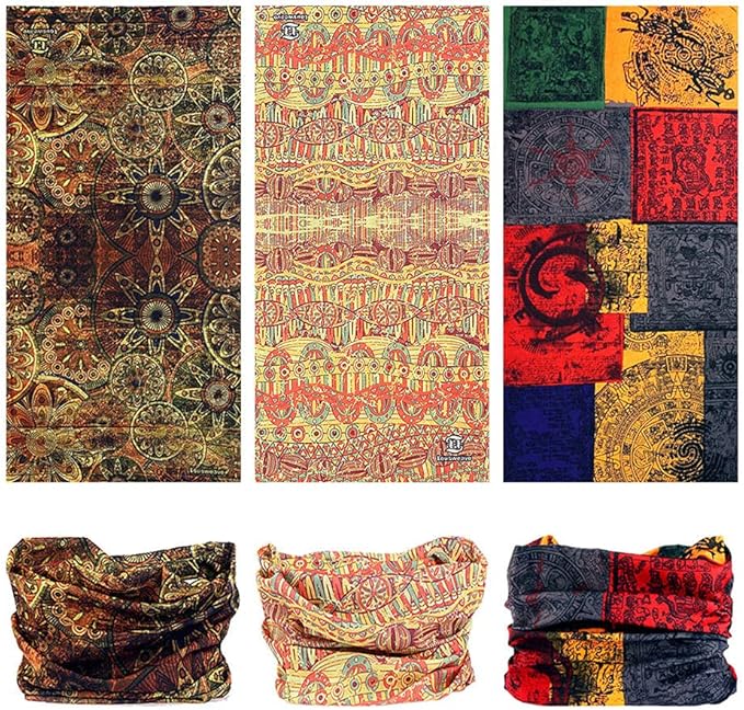 Headband Neck Gaiter Head Wrap Headwear Face Mask Magic Scarf Bandana for Men and Women