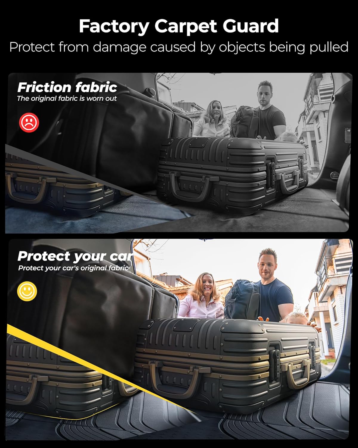 3W Cargo Liner Fit for Honda CR-V 2023 2024 2025 2026 (Include Hybrid) TPE Custom Fit All Weather Honda CRV Accessories Odorless Anti-Slip Mats Trunk Mats Black(Upper Position)