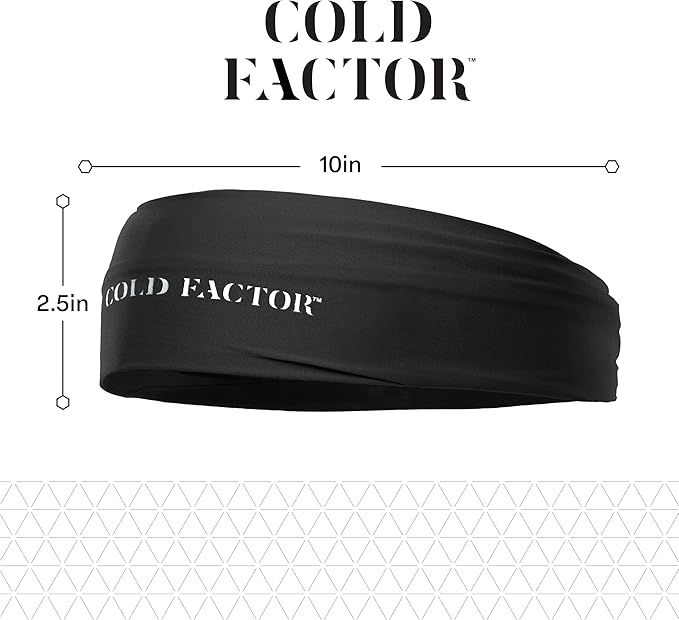 COLD FACTOR Instant Cooling Headband 3 Pack | Advanced Evaporative Comfort for Sports & Outdoor | UPF 50+ Protection | Long-Lasting Coolness | Ideal for Fitness, Hiking, Yoga, & Running