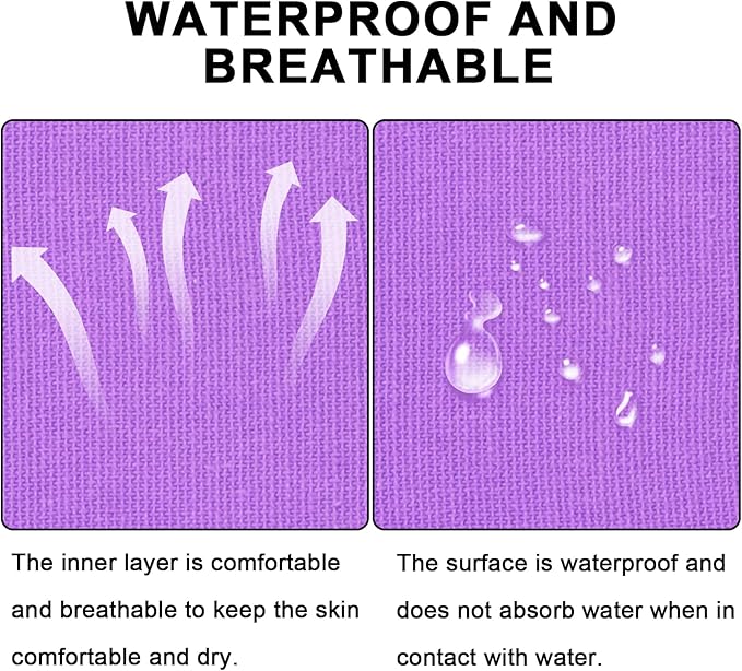 CKeep Kinesiology Tape, 2 Rolls Cotton Latex Free Hypoallergenic Elastic Precut Strips, 2 Inch Wide Waterproof Athletic Tape for Knees Pain Injuries Sprains, Purple