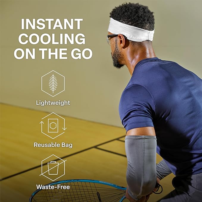 COLD FACTOR Instant Cooling Headband 3 Pack | Advanced Evaporative Comfort for Sports & Outdoor | UPF 50+ Protection | Long-Lasting Coolness | Ideal for Fitness, Hiking, Yoga, & Running