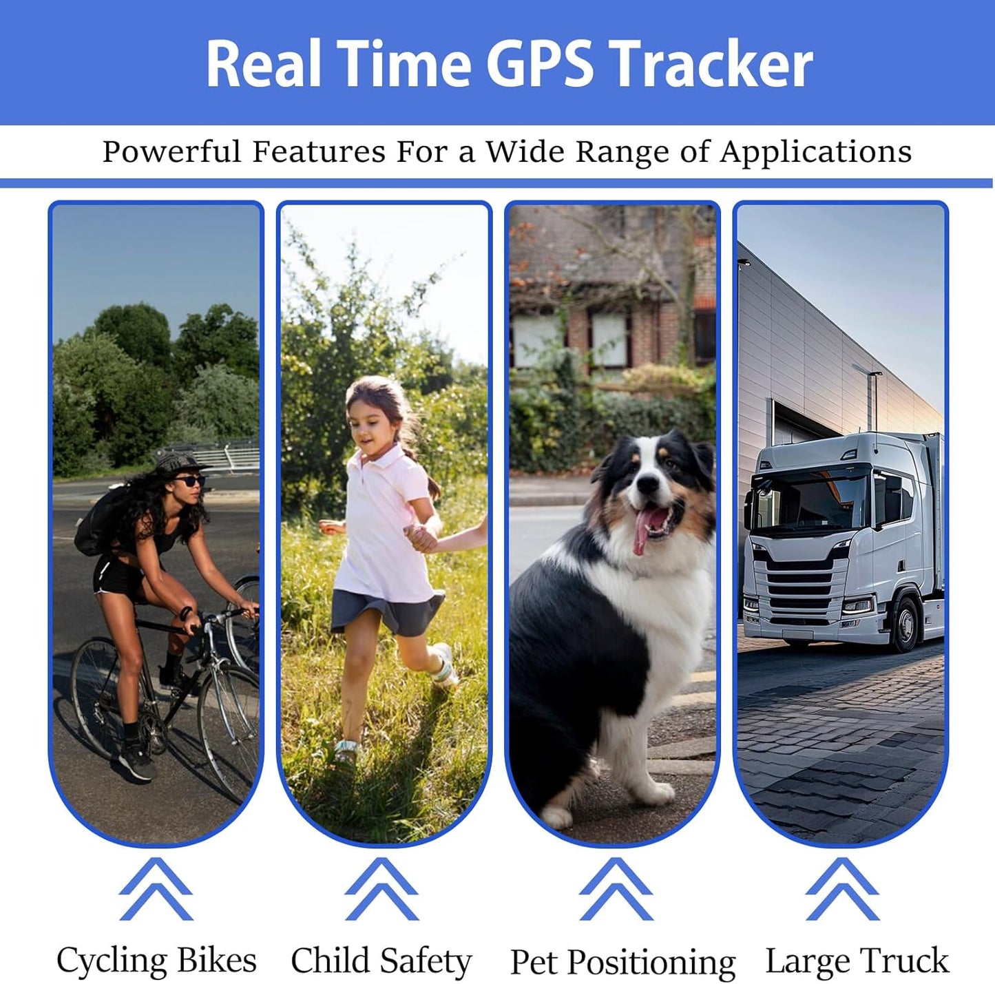 GPS Tracker for Vehicles,Car GPS Tracker Portable Real Time Magnetic GPS Tracking Device, Full Global Coverage Location Tracker for Car,kids,dogs,Trucks/Person. No Subscription Required/No Monthly Fee