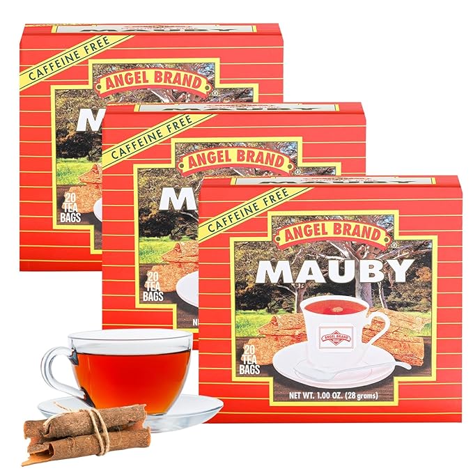 Angel Brand Mauby Bark Tea Bags 20 Pack of 3 – Herbal Mauby Tea for Digestion &