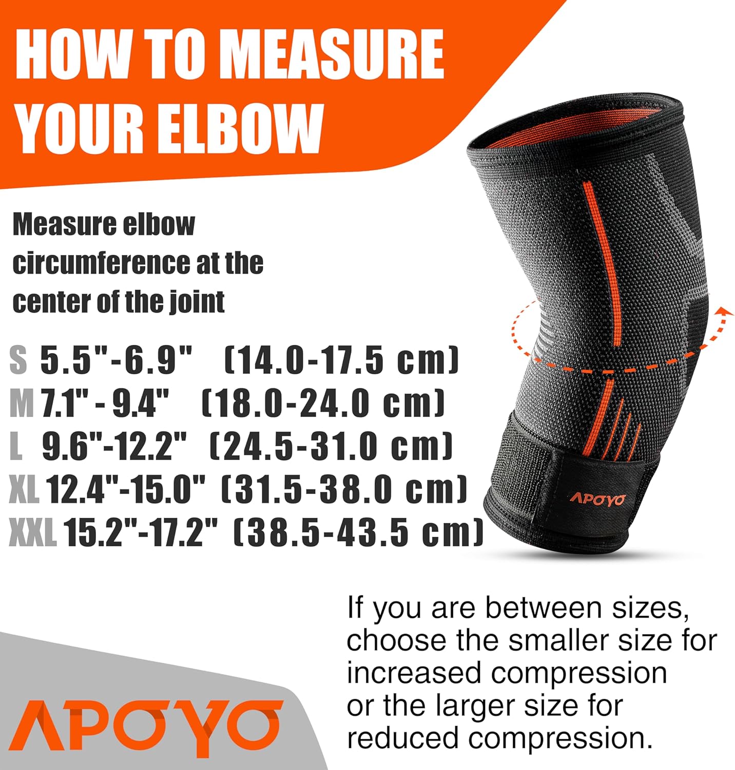 APOYO Elbow Brace for Tendonitis and Tennis Elbow, (Pair) Compression Sleeve for Arthritis, Workouts, Reduce Joint Pain During Fitness Activity (Large)