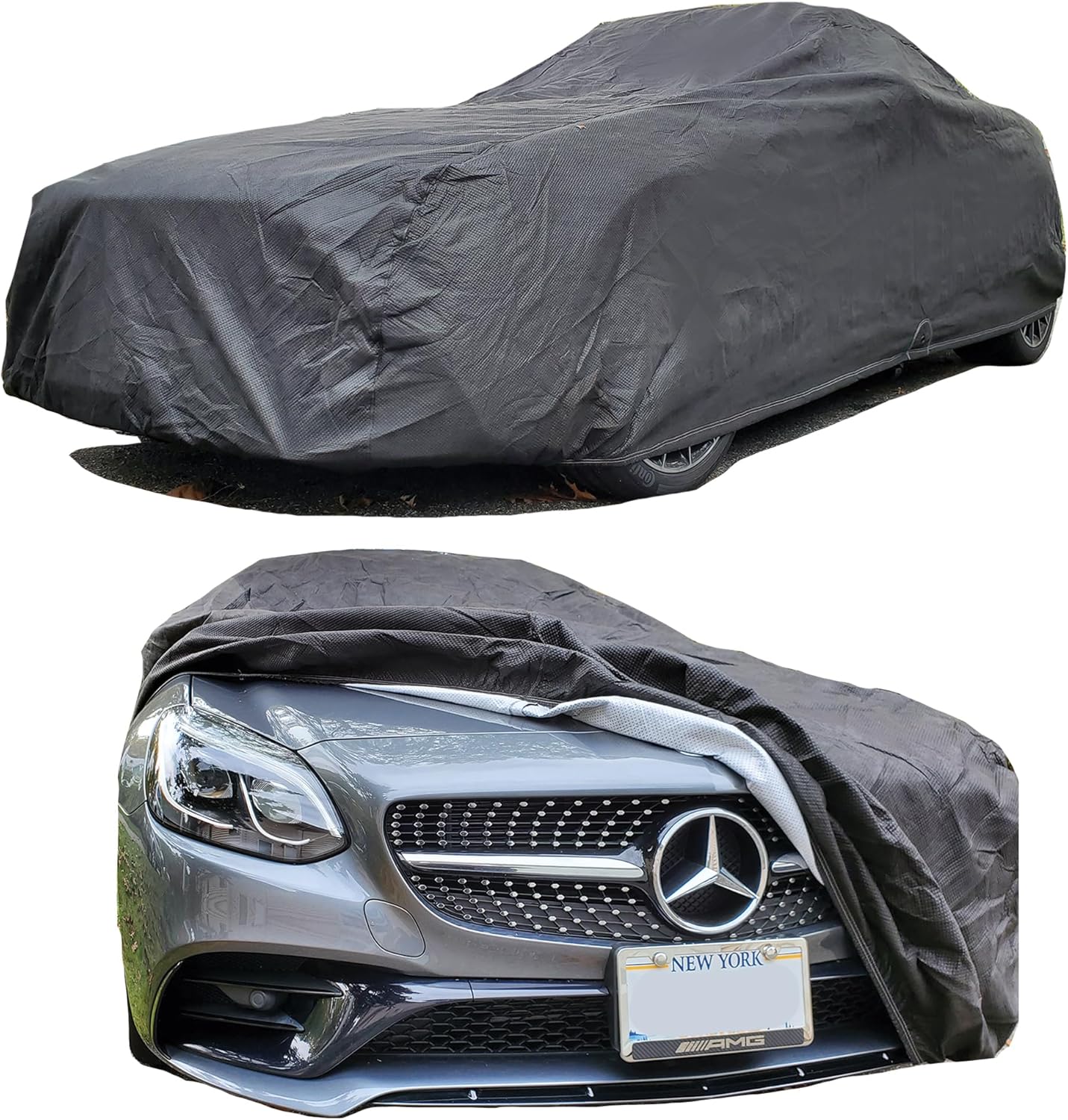 All Weather Waterproof car Cover Good for rain Snow uv Protection dust Small Coupe 350Z Z4 Sky Crossfire SLK GR86 RX-8 BRZ SLC300 Speedster Black