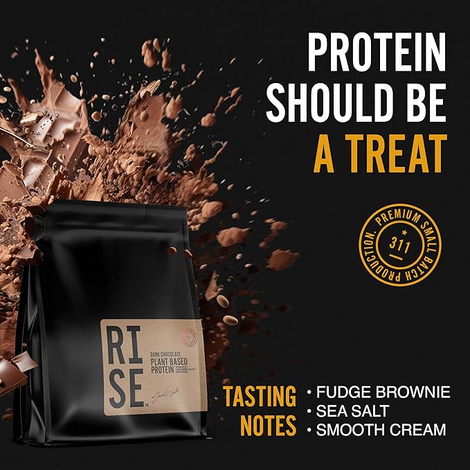 Dark Chocolate Protein Powder for Women & Men, Easy to Digest, Smooth & Creamy Dark Chocolate Plant Based Protein Powder Supports Overall Well-Being, 15 Servings (30g per Serving)