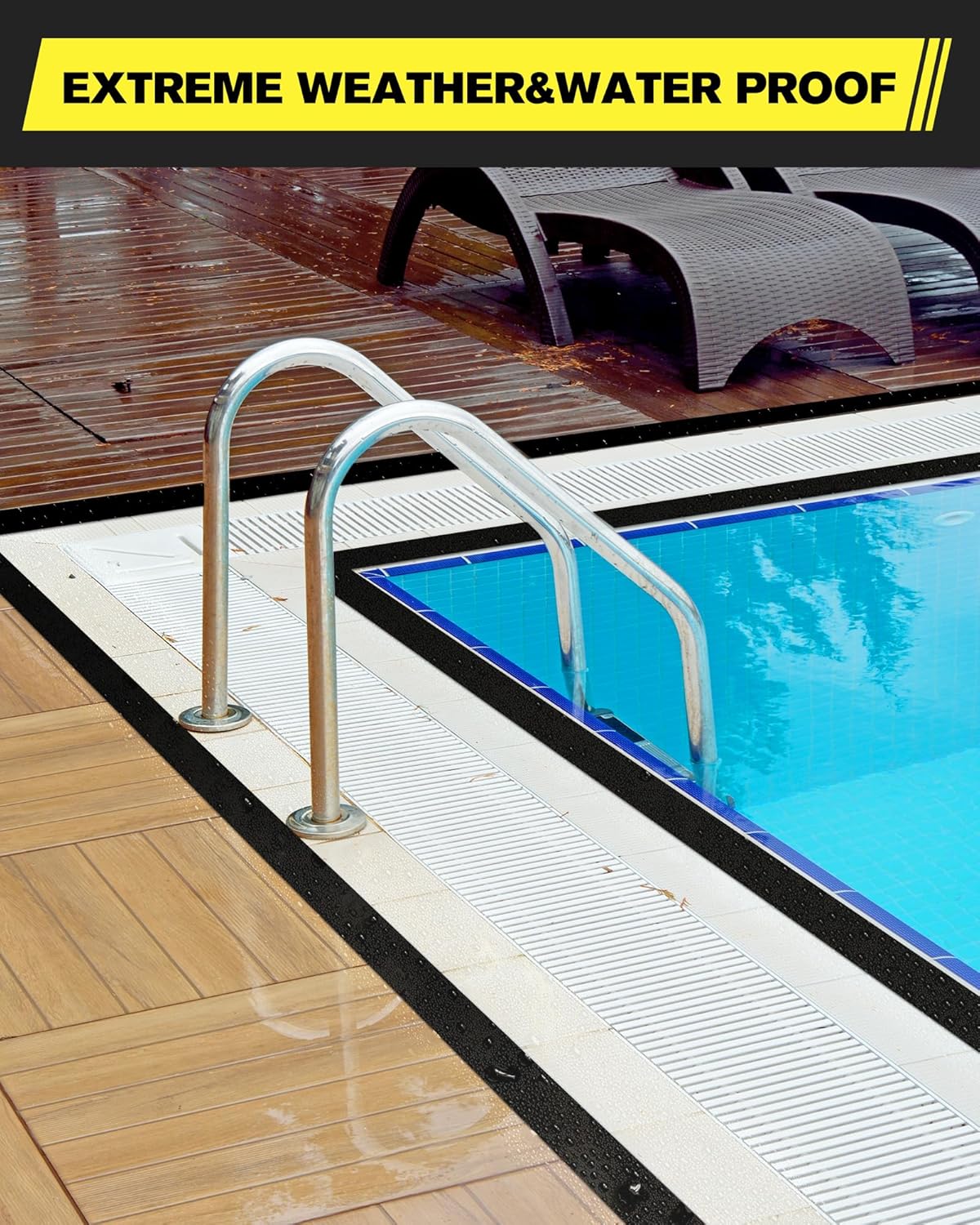 Floor Marking Tape,2 in x 108 FT Strong Adhesive Caution Tape,High Durability Warning Safety Tape for Indoor/Outdoor - Warehouses,Factories,Parking Lots,Retail Locations,Black,3 Rolls