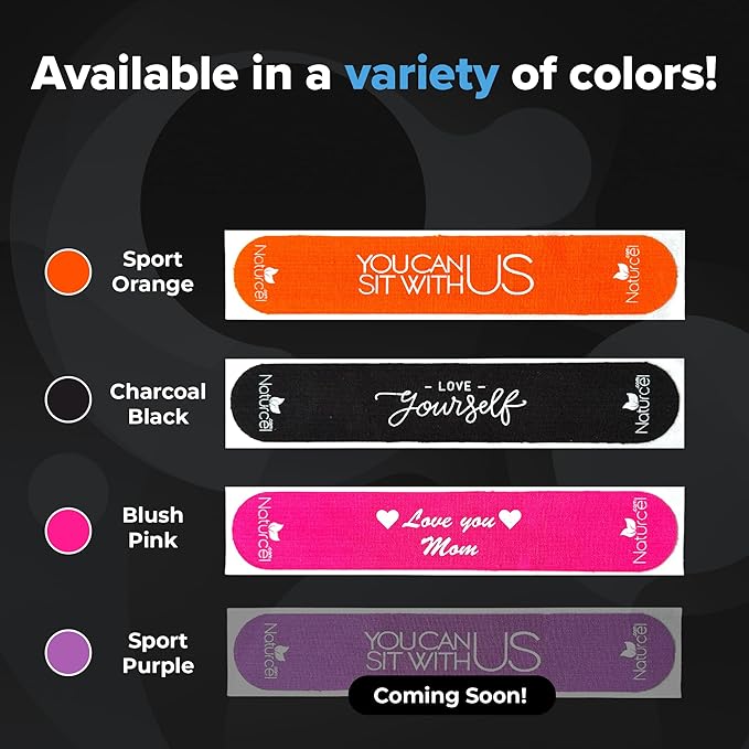 Sport Transdermal Pain Relief Tape, Kinesiology Tape, Sore Joints, Muscles, Back, Knee, Elbow, Shoulder Pain, 2 Elastic Strips(10x2 in), Water Resistant, Accelerated Recovery (Orange, 1 Pack)