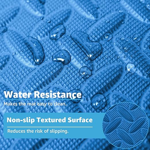 Art3d 48 Sq.Ft Eva Puzzle Exercise Mats, 24"x24" x 1/2" Thick Foam Interlocking Tiles for Flooring, Workout, Gym Equipments, Pack of 12, Blue