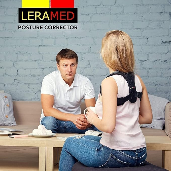 2025 New Posture Corrector for Men & Women - Adjustable Back Brace for Upper & Mid Spine Support - Neck, Shoulder & Back Pain Relief - Breathable & Invisible Under Clothes (Chest Size 25"-55")