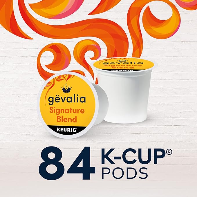 Gevalia Signature Blend Mild Light Roast K-Cup Coffee Pods (84 ct Box) (Pack of 2)