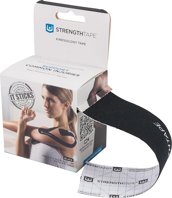 Kinesiology Tape - 5M Precut K Tape Roll - Premium Athletic Tape - Support and Prevent Injuries - Multiple Colors Available