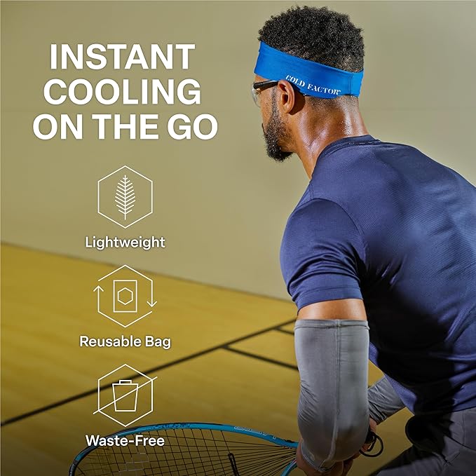 COLD FACTOR Instant Cooling Headband 3 Pack | Advanced Evaporative Comfort for Sports & Outdoor | UPF 50+ Protection | Long-Lasting Coolness | Ideal for Fitness, Hiking, Yoga, & Running