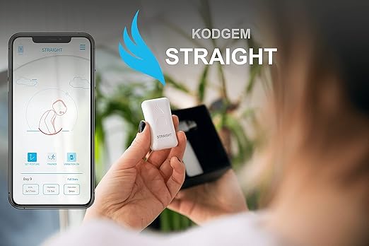 Posture Corrector Trainer for Women & Men - Updated Intelligent Posture Trainer - Upper Back Brace Smart Straightener Office Work Support - Shoulder & Back Posture Corrector Device