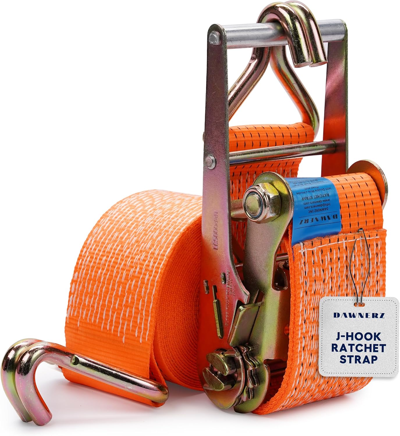 Heavy Duty 4 Inch x 30 Ft Ratchet Straps - 22,000 Lb Breaking Strength Tie Downs Ratchet Straps with Double J Hooks for Trucks & Trailers