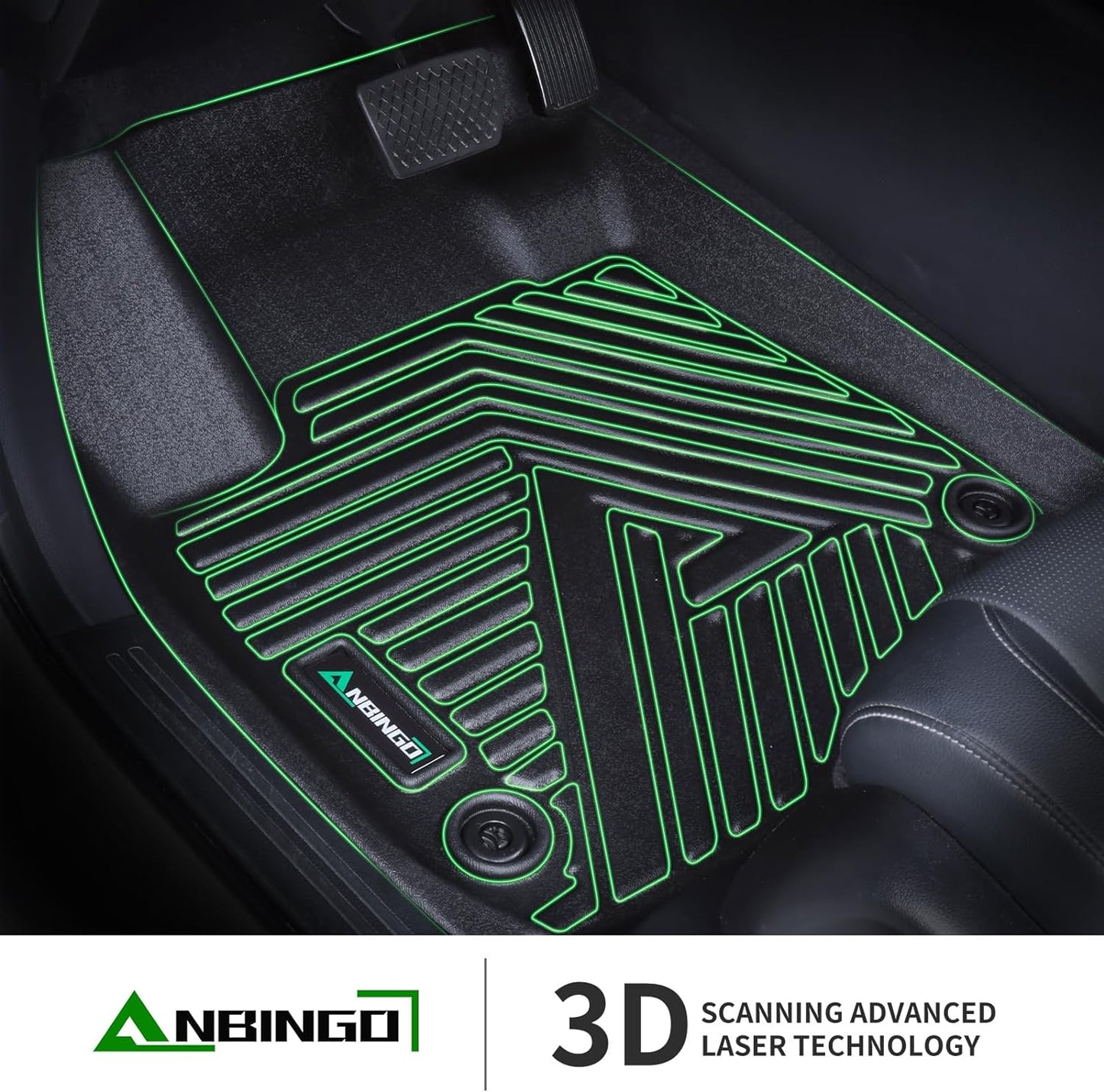 Floor Mats & Cargo Liner Custom for Toyota Prius & Prius Prime 2026 2025 2024 2023 All Weather Prius Car Mats丨1st, 2nd Row Set & Cargo mat | Prius Floor Mats 2026 Prius Accessories-Black