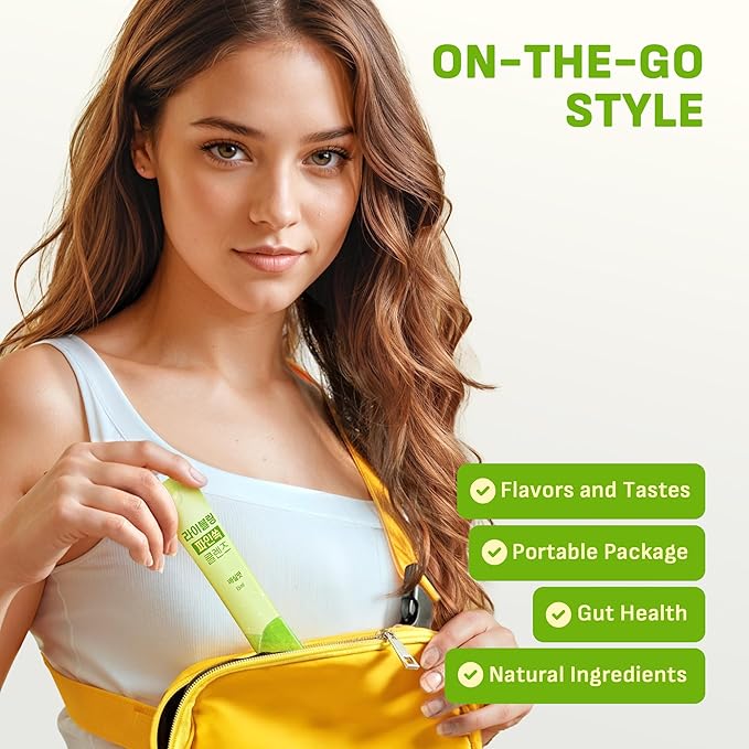 [Liveling] Pineapple Cider Vinegar Drink Stick – Korean-Plum Flavor | Supports Digestion, Daily Cleanse, Sugar-Free, Low-Calorie, Portable On-The-Go Packets (30 sticks)