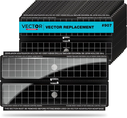 Catchmaster Vector Trap Replacement, UV Light Fly Traps for Home, Unscented Sticky Gnat Glue Boards for House, UV Lamp Insect & Mosquito Killer Refill, Adhesive Bug Light Boards, 12-Pack Black