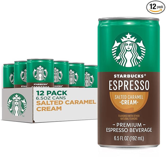 Starbucks Doubleshot, Salted Caramel, 6.5 Ounce, 12 Count (Packaging May Vary)