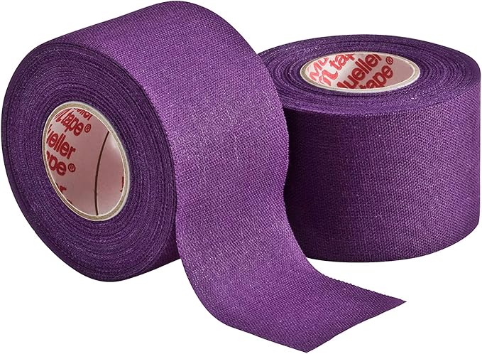 MUELLER Sports Medicine MTape Rolls, Quality Athletic Tape, Easy to Tear for Fast & Effective Taping, 1.5" x 10 Yards Per Roll, 2 Rolls
