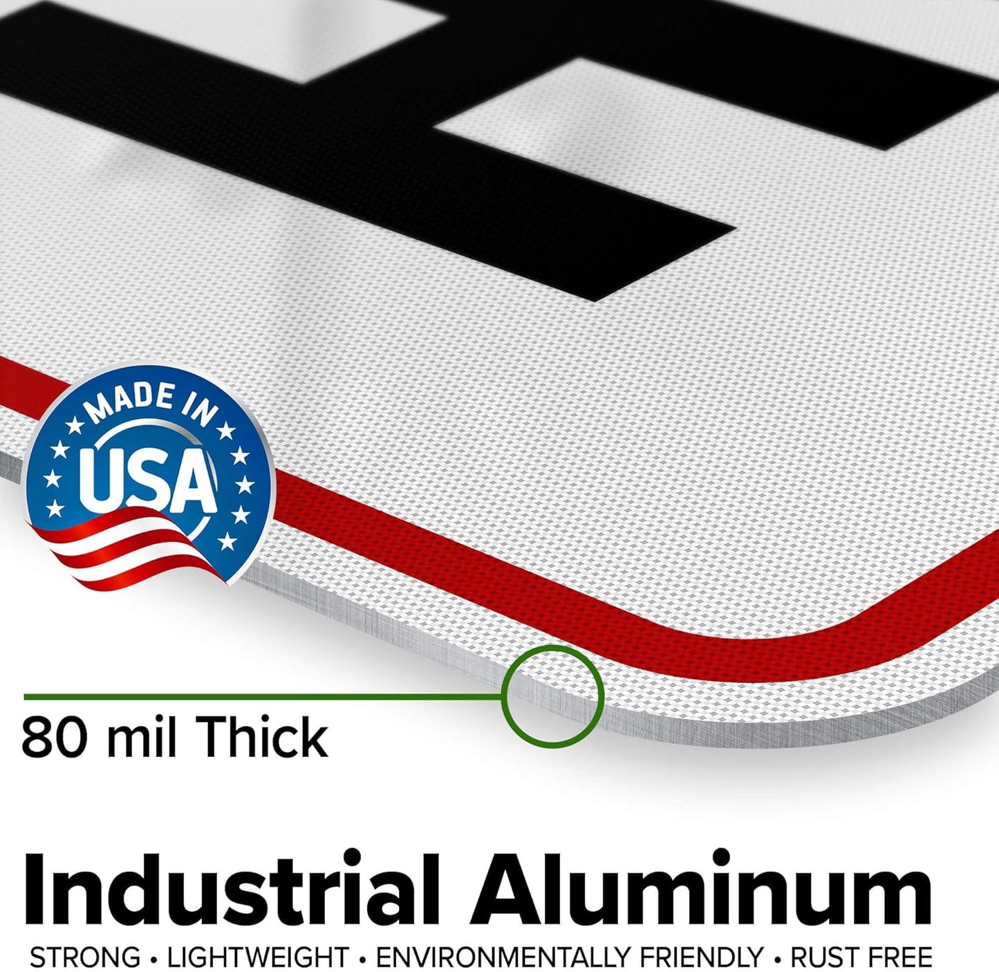 Custom Sign, Custom Sign for Business, Indoor/Outdoor use. 24x30 Inches, 3M EGP Reflective, Rust Free .080 Aluminum, Fade Resistant, Made in USA by My Sign Center (Header)