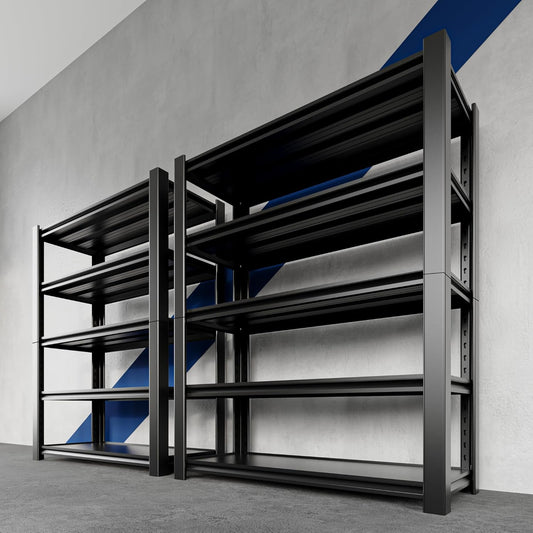 72" H x 48" W x 20" D 5-Tier Heavy Duty Garage Shelving Unit, 3000 LBS Capacity Metal Storage Rack,Adjustable Steel Shelves for Garage, Warehouse, Basement, Pantry, Workshop.2 Pack