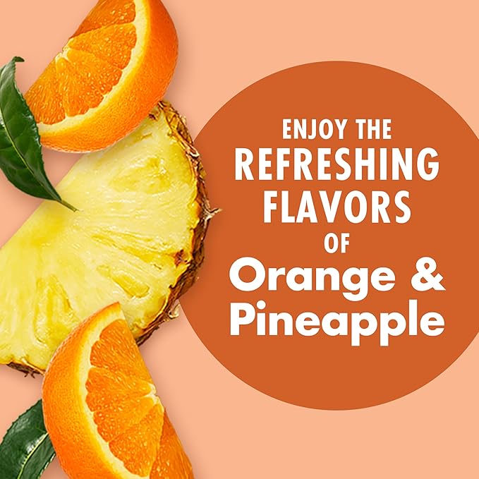 V8 Energy Orange Pineapple Energy Drink, 8 fl oz Can (12 Pack)