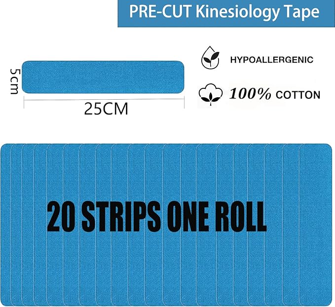 Kinesiology Tape Pro Athletic Sports Waterproof Breathable Latex Free Tape for Ankle Wrists Knees Elastic Running Tennis Swimming Football Sports Activities Tapes (6 Pack, Mixed Color)