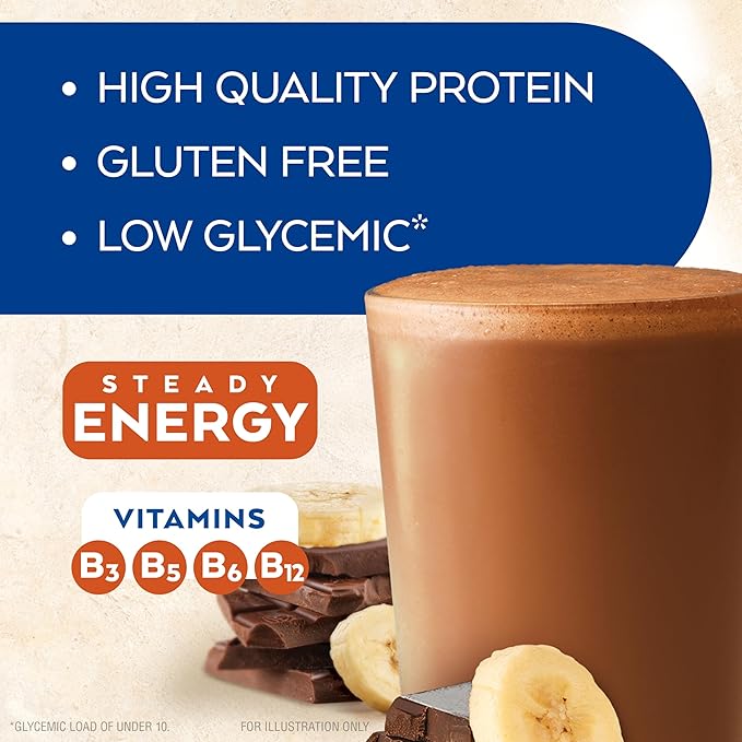 Atkins Chocolate Banana Protein Shake, 15g Protein, Low Glycemic, 4g Net Carb, 2g Sugar, Keto Friendly, 12 Count