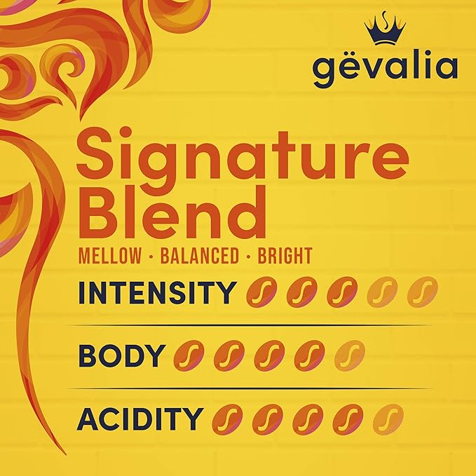 Gevalia Signature Blend Mild Light Roast K-Cup® Coffee Pods (72 Pods, 6 Boxes of 12)