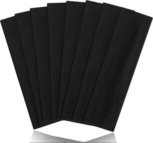 8PCS Summer-Exclusive Non Slip Sports Elastic Soft Running Fashion Headbands Absorb Sweat for Women & Men Working Out, Travel