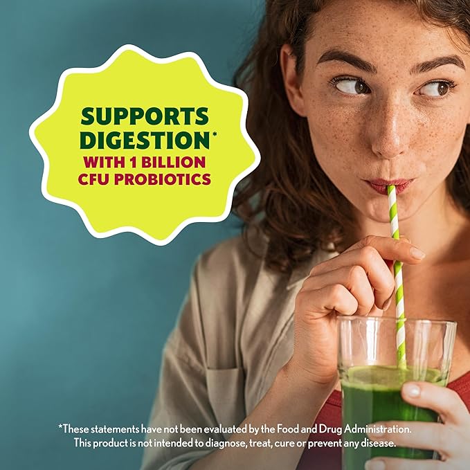 Amazing Grass Sweet Greens and Superfoods Powder for Digestive Health, Greens Powder, Digestive Enzymes, Probiotics, Spirulina, Chlorella, Tropical Lime, 30 Servings