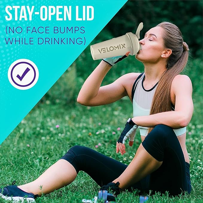 '-6 PACK- 28 oz Protein Shaker Bottle for Protein Mixes - 6x Wire Whisk | Leak Proof Shaker Cups for Protein Shakes | Protein Shaker Bottle Pack | Protein Shake Cup (Earth Tones Collection)